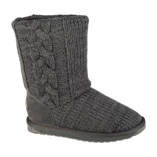 Buty, kapcie Emu Australia Bartle W13142-DAGR szare ze sklepu ButyModne.pl w kategorii Kapcie damskie - zdjęcie 183748281
