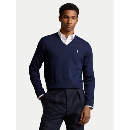 Polo Ralph Lauren Sweter 710876338011 Granatowy Regular Fit ze sklepu MODIVO w kategorii Swetry męskie - zdjęcie 183749110