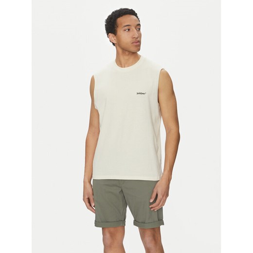 Jack&Jones Tank top Varenna 12273524 Écru Oversize ze sklepu MODIVO w kategorii T-shirty męskie - zdjęcie 183749131