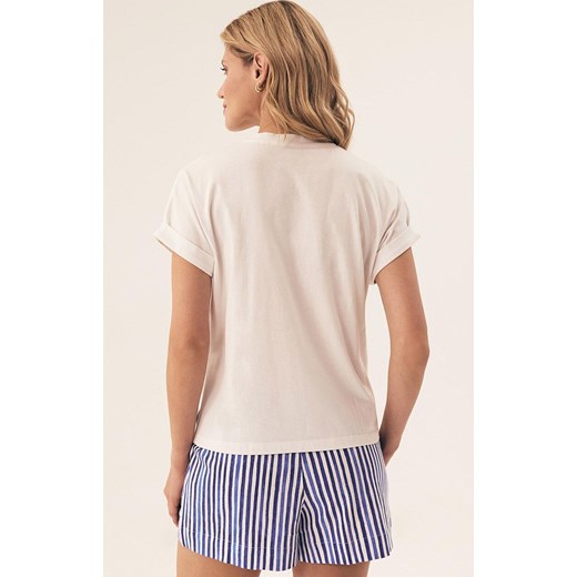 Esotiq bawełniana piżama damska Roxi 43233-00X, Kolor biało-niebieski, Rozmiar M, Esotiq ze sklepu Intymna w kategorii Piżamy damskie - zdjęcie 183750420