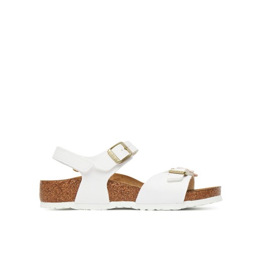 Sandały Birkenstock Rio Flowers As Kids 1029561 S Biały ze sklepu eobuwie.pl w kategorii Sandały dziecięce - zdjęcie 183750720