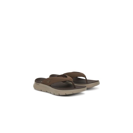 Skechers klapki męskie brązowe 