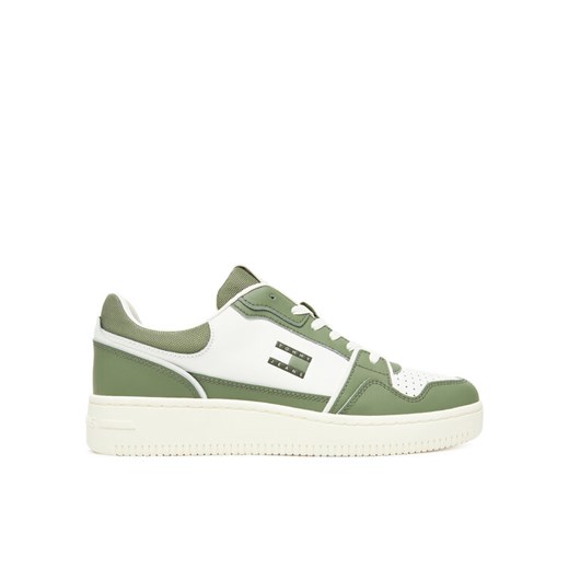 Tommy Jeans Sneakersy Tjm Retro Basket EM0EM01610 Biały ze sklepu MODIVO w kategorii Buty sportowe męskie - zdjęcie 183751422