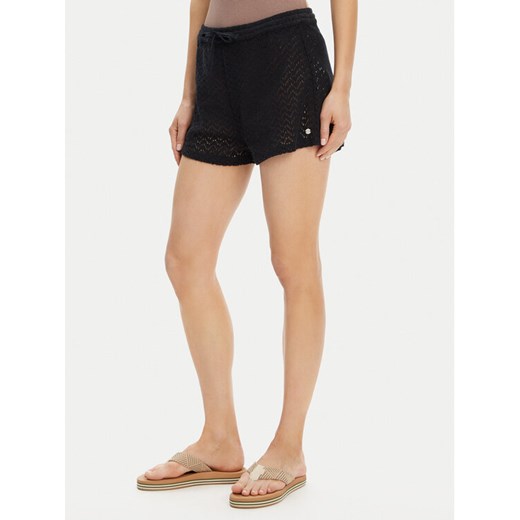 Roxy Szorty plażowe ERJX603449 Czarny Regular Fit ze sklepu MODIVO w kategorii Odzież plażowa - zdjęcie 183751470