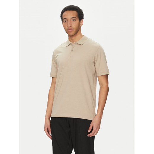Jack&Jones Polo Jaxon 12268227 Beżowy Regular Fit ze sklepu MODIVO w kategorii T-shirty męskie - zdjęcie 183751571