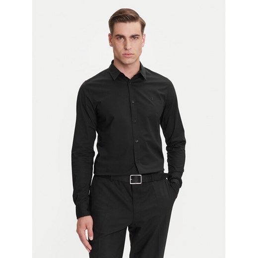 Calvin Klein Jeans Koszula J30J324614 Czarny Slim Fit ze sklepu MODIVO w kategorii Koszule męskie - zdjęcie 183751610
