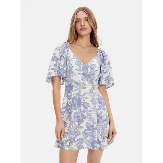 Roxy Sukienka letnia Mercado Mini Crepe ERJWD03868 Biały Regular Fit ze sklepu MODIVO w kategorii Sukienki - zdjęcie 183751612