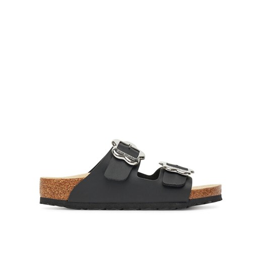 Birkenstock Klapki Arizona Flower Buckle Kids 1029844 S Czarny ze sklepu MODIVO w kategorii Klapki dziecięce - zdjęcie 183751623