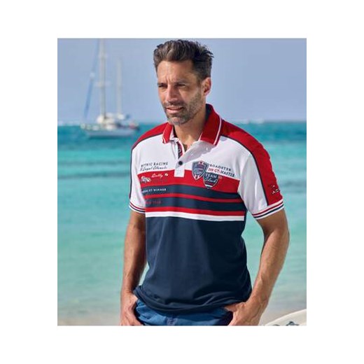 Koszulka polo z piki ze stretchem Mythic Racing ze sklepu Atlas For Men w kategorii T-shirty męskie - zdjęcie 183753013
