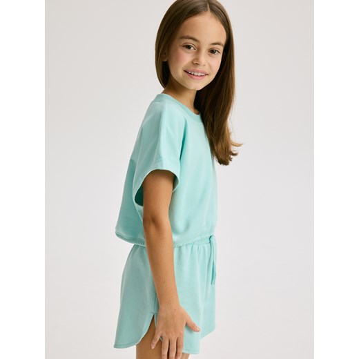 Reserved - Bawełniany komplet - jasnoturkusowy Reserved 122 (6-7 lat) Reserved