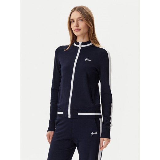 Guess Bluza V5GQ01Z3D60 Granatowy Regular Fit ze sklepu MODIVO w kategorii Bluzy damskie - zdjęcie 183754193