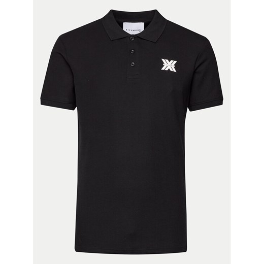 Richmond X Polo Novak UMP24010PO Czarny Regular Fit ze sklepu MODIVO w kategorii T-shirty męskie - zdjęcie 183754341