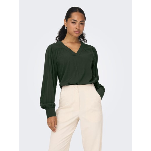 ONLY Bluzka 15303748 Zielony Regular Fit ze sklepu MODIVO w kategorii Bluzki damskie - zdjęcie 183754344
