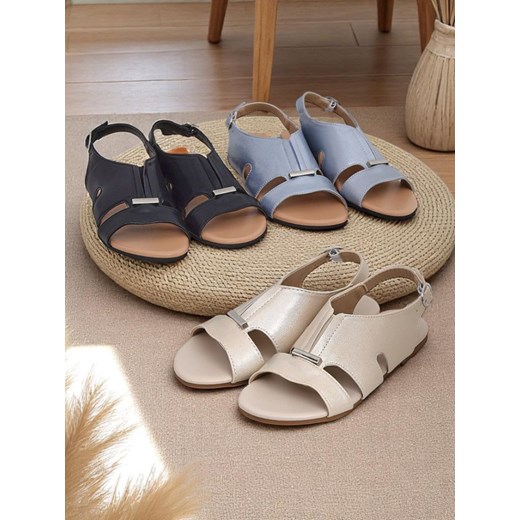 Royalfashion Damskie sandały na płaskiej podeszwie Solea Comfort ze sklepu royalfashion.pl w kategorii Sandały damskie - zdjęcie 183754494