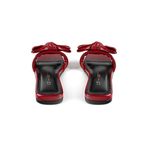 loft37 Skórzane klapki &quot;Costa Calma&quot; w kolorze czerwonym Loft37 38 okazja Limango Polska