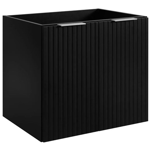 Czarna szafka dwudrzwiowa łazienkowa 60 cm S7-S19 ze sklepu Edinos.pl w kategorii Szafki i regały łazienkowe - zdjęcie 183756934