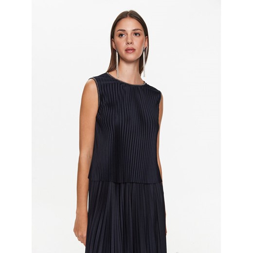 Fabiana Filippi Top TPD273W305 Granatowy Regular Fit ze sklepu MODIVO w kategorii Bluzki damskie - zdjęcie 183757343