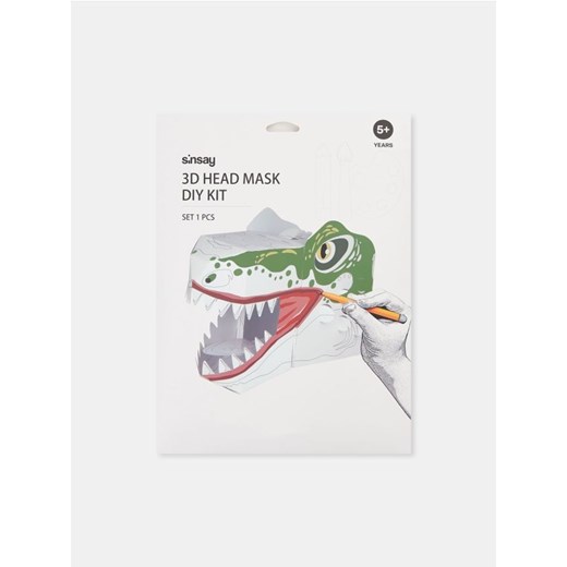 Sinsay - Maska 3D Zestaw DIY do kolorowania - wielobarwny ze sklepu Sinsay w kategorii Zabawki - zdjęcie 183758150