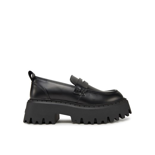 Loafersy Buffalo Aspen Loafer 1624079 Czarny ze sklepu eobuwie.pl w kategorii Lordsy damskie - zdjęcie 183758273