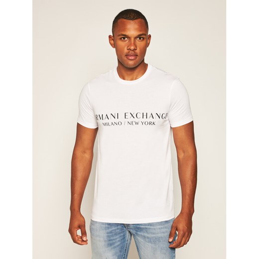 Armani Exchange T-Shirt 8NZT72 Z8H4Z 1100 Biały Slim Fit ze sklepu MODIVO w kategorii T-shirty męskie - zdjęcie 183758862