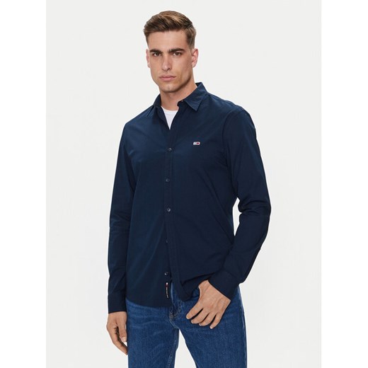 Tommy Jeans Koszula Entry DM0DM19519 Granatowy Regular Fit ze sklepu MODIVO w kategorii Koszule męskie - zdjęcie 183758864