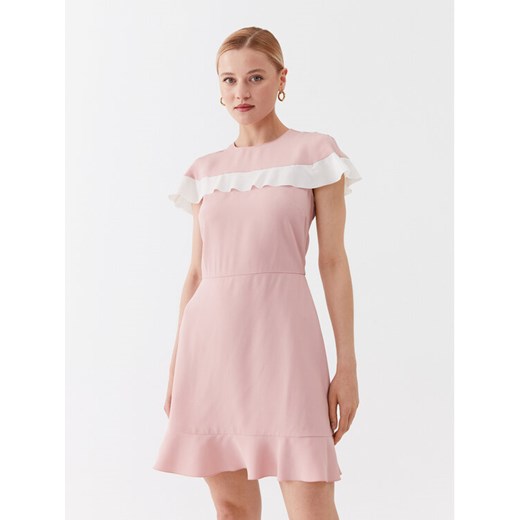 Red Valentino Sukienka codzienna 2R3VAGS50W7 Różowy Regular Fit ze sklepu MODIVO w kategorii Sukienki - zdjęcie 183759444