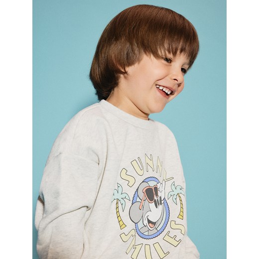 Reserved - Bluza Mickey Mouse - jasnoszary Reserved 5-2 lata) Reserved
