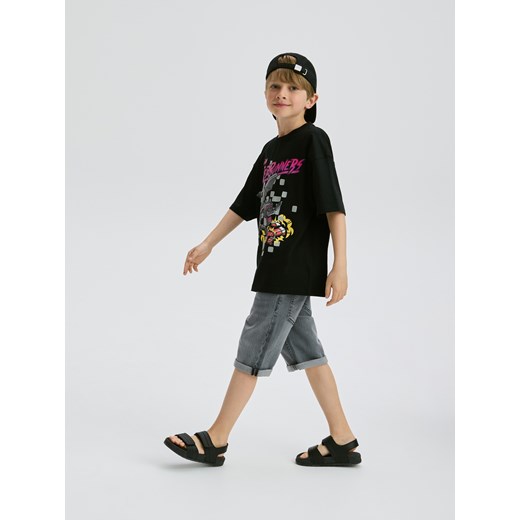 Reserved - Bawełniany t-shirt Minecraft - czarny Reserved 158 (12 lat) Reserved