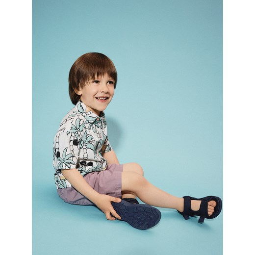 Reserved - Bawełniane szorty - fioletowy ze sklepu Reserved w kategorii Spodenki chłopięce - zdjęcie 183760992