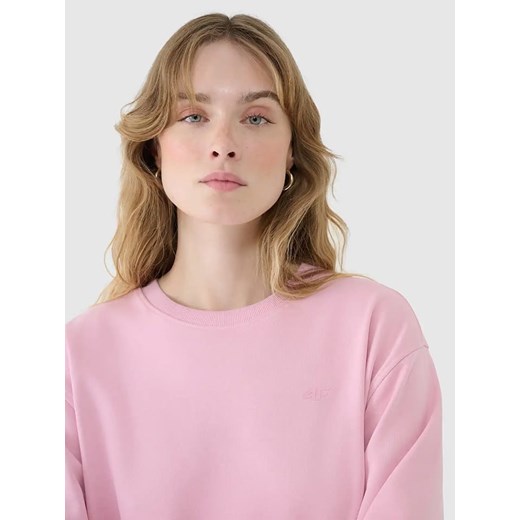 Bluza damska 4F różowa bawełniana 