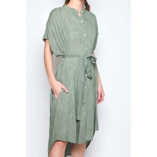 H.H.G. sukienka z krótkim rękawem koszulowa 