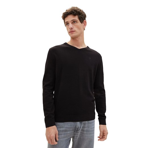 Tom Tailor Sweter w kolorze czarnym ze sklepu Limango Polska w kategorii Swetry męskie - zdjęcie 183762564