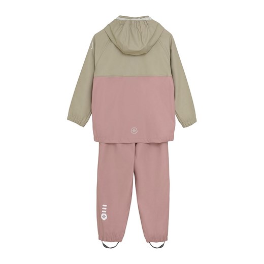 Color Kids Zestaw przeciwdeszczowy w kolorze jasnoróżowo-oliwkowym Color Kids 140 wyprzedaż Limango Polska