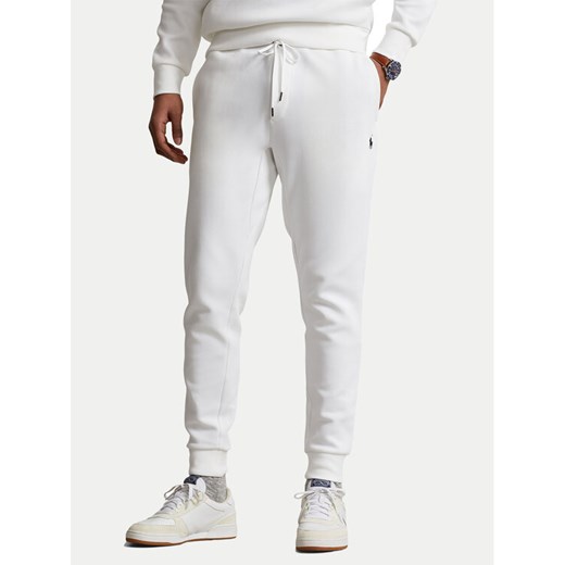 Polo Ralph Lauren Spodnie dresowe 710881518008 Biały Regular Fit ze sklepu MODIVO w kategorii Spodnie męskie - zdjęcie 183764912