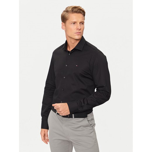 Tommy Hilfiger Koszula MW0MW38347 Czarny Slim Fit ze sklepu MODIVO w kategorii Koszule męskie - zdjęcie 183764940