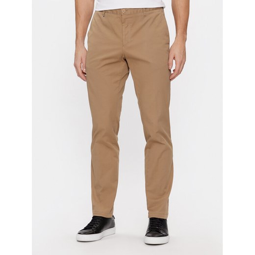 Boss Chinosy C-Genius-W-241 50509778 Beżowy Slim Fit ze sklepu MODIVO w kategorii Spodnie męskie - zdjęcie 183764984