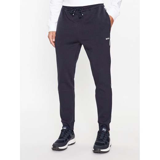 Boss Spodnie dresowe 50493505 Granatowy Regular Fit ze sklepu MODIVO w kategorii Spodnie męskie - zdjęcie 183765024