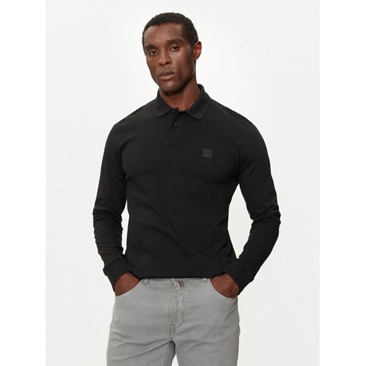Boss Polo Passerby 50507704 Czarny Slim Fit ze sklepu MODIVO w kategorii T-shirty męskie - zdjęcie 183765034