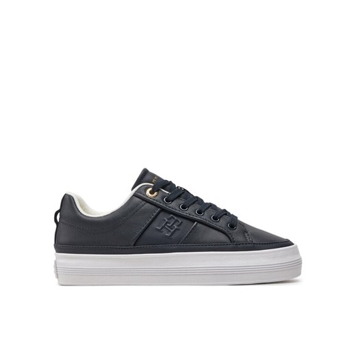 Tommy Hilfiger Sneakersy Essential Vulc Sneaker Monogram FW0FW07945 Granatowy ze sklepu MODIVO w kategorii Buty sportowe męskie - zdjęcie 183765113