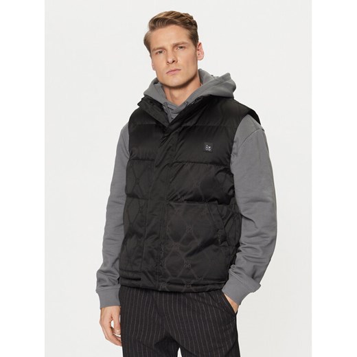 HUGO Bezrękawnik Baltino2411 50525366 Czarny Slim Fit ze sklepu MODIVO w kategorii Kamizelki męskie - zdjęcie 183765133