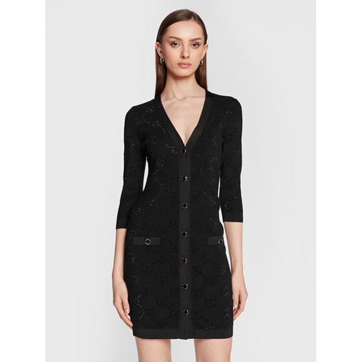 Blugirl Blumarine Sukienka dzianinowa RA3105-MA18F Czarny Slim Fit ze sklepu MODIVO w kategorii Sukienki - zdjęcie 183765233
