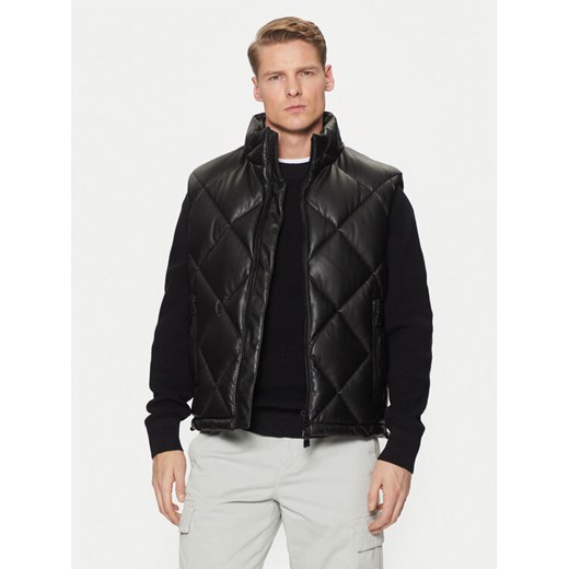 HUGO Bezrękawnik Borintino2441 50527323 Czarny Slim Fit ze sklepu MODIVO w kategorii Kamizelki męskie - zdjęcie 183765274