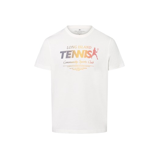 Nils Sundström Koszulka męska Mężczyźni Bawełna écru nadruk ze sklepu vangraaf w kategorii T-shirty męskie - zdjęcie 183766993