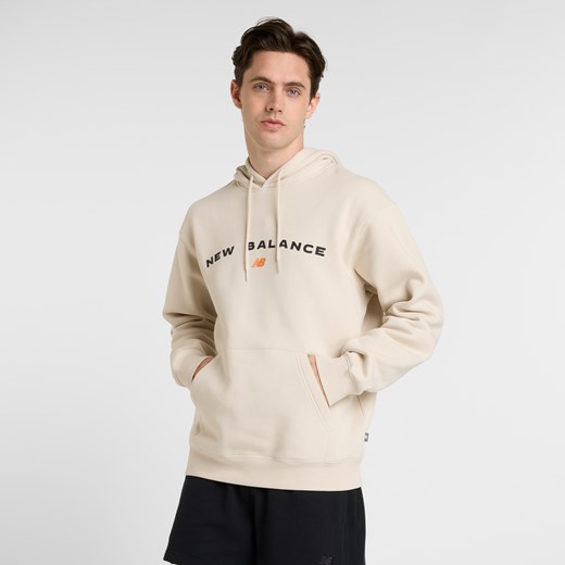 Bluza męska New Balance MT51516TWF – beżowa ze sklepu New Balance Poland w kategorii Bluzy męskie - zdjęcie 183767030