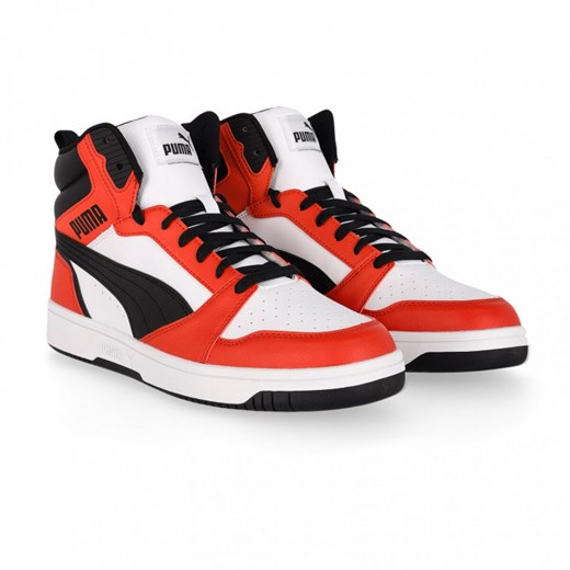 Męskie sneakersy Puma Rebound v6 - czerwone ze sklepu Sportstylestory.com w kategorii Trampki męskie - zdjęcie 183768671