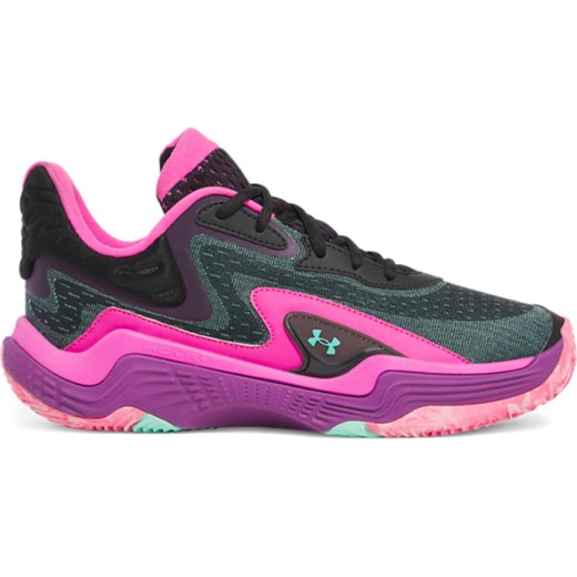 Buty do koszykówki uniseks Under Armour UA Spawn 7 MM - czarne ze sklepu Sportstylestory.com w kategorii Buty sportowe męskie - zdjęcie 183768861