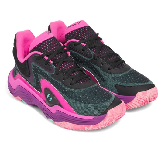 Buty do koszykówki uniseks Under Armour UA Spawn 7 MM - czarne ze sklepu Sportstylestory.com w kategorii Buty sportowe męskie - zdjęcie 183768863