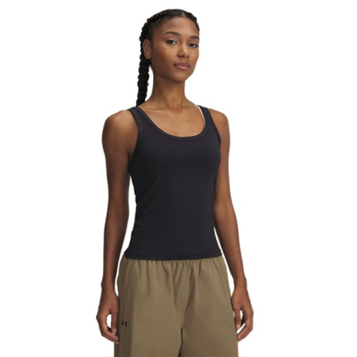 Damski top treningowy Under Armour Meridian Core Tank - czarny ze sklepu Sportstylestory.com w kategorii Bluzki damskie - zdjęcie 183768880