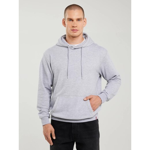 Bluza męska z kapturem szara Litson 901 ze sklepu Big Star w kategorii Bluzy męskie - zdjęcie 183768991