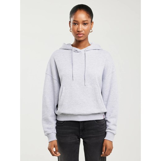 Bluza damska z kapturem szara Susana 901 ze sklepu Big Star w kategorii Bluzy damskie - zdjęcie 183769043